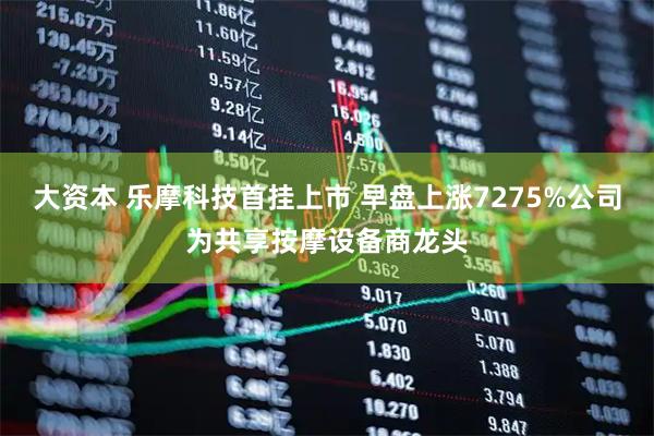 大资本 乐摩科技首挂上市 早盘上涨7275%公司为共享按摩设备商龙头